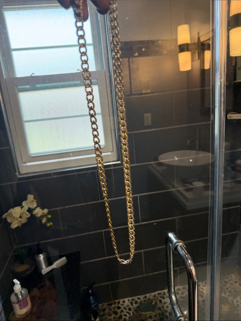 Gold-Tone Cuban Link Necklace